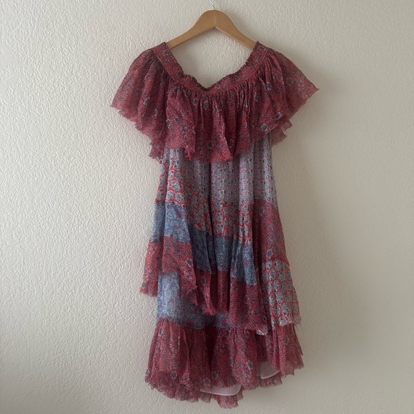 Rebecca Taylor Amanda Silk Off Shoulder Dress - Picture 9 of 9